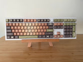 Matcha Green Tea Dessert Theme Custom Keycap Set for Mechanical Keyboard | 140 keys | KCA Profile | MX Switch Type | PBT Material